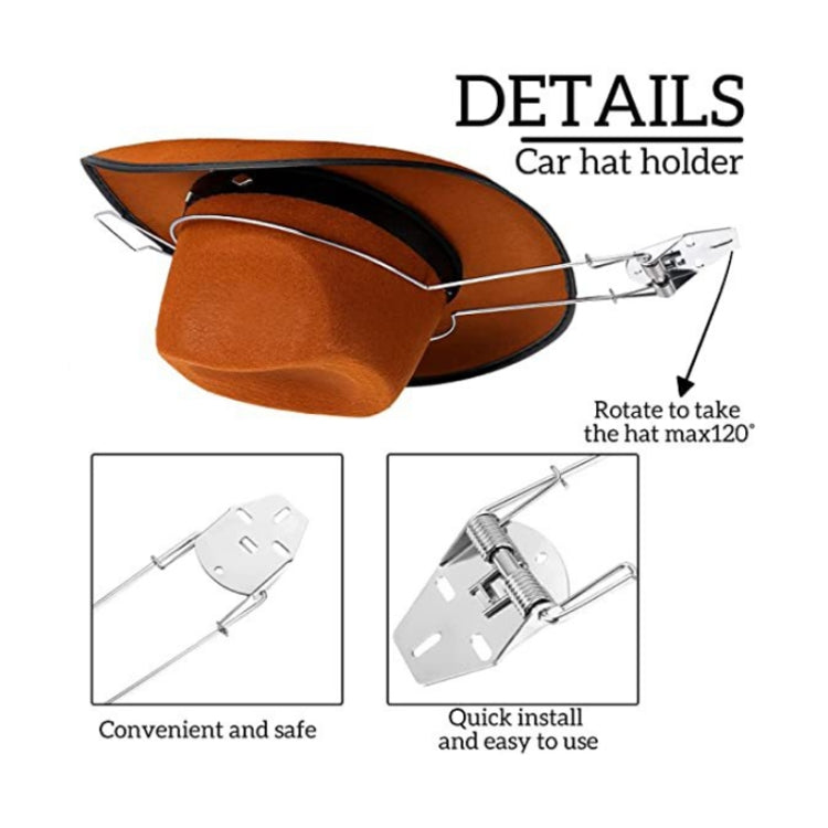 Car Stainless Steel Hat Storage Bracket
