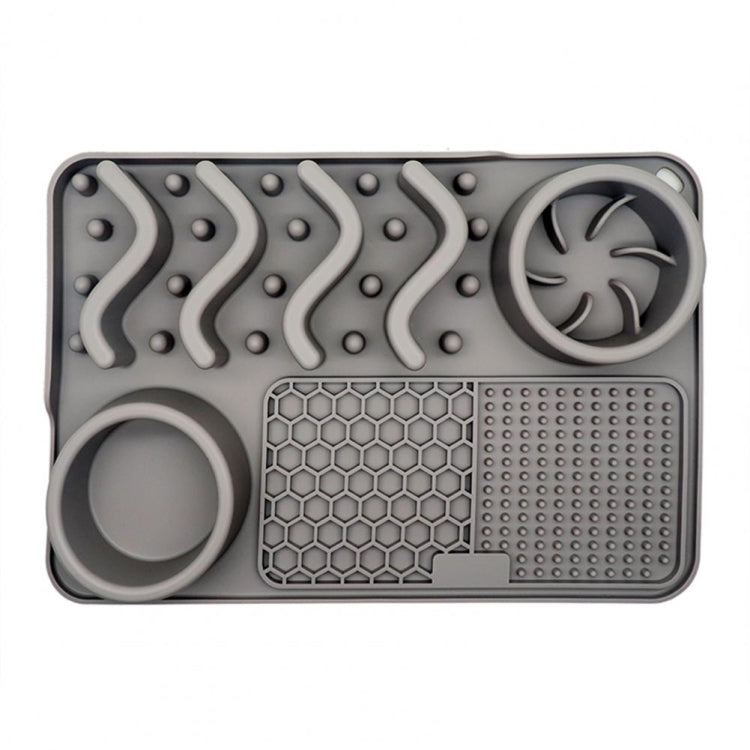 PETS357 Pet Licking Cushion Silicone Smell Food Bowl Cats And Dog Slow Food Plate