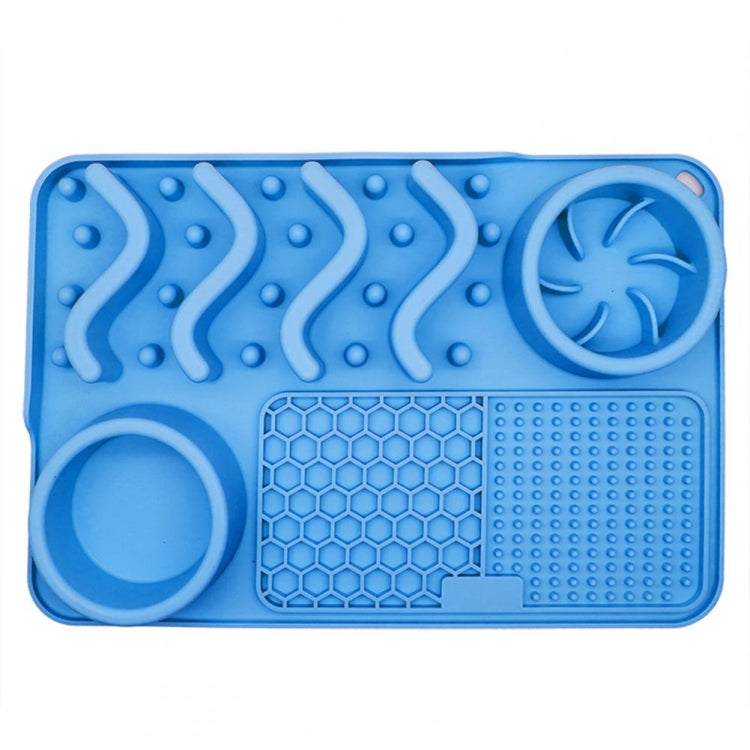 PETS357 Pet Licking Cushion Silicone Smell Food Bowl Cats And Dog Slow Food Plate