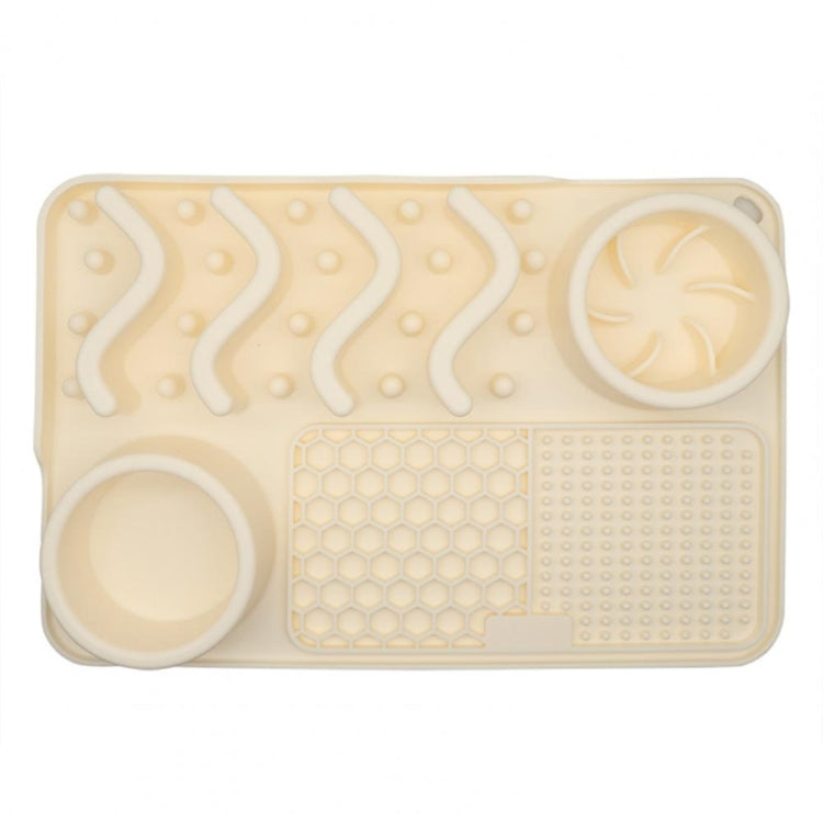 PETS357 Pet Licking Cushion Silicone Smell Food Bowl Cats And Dog Slow Food Plate