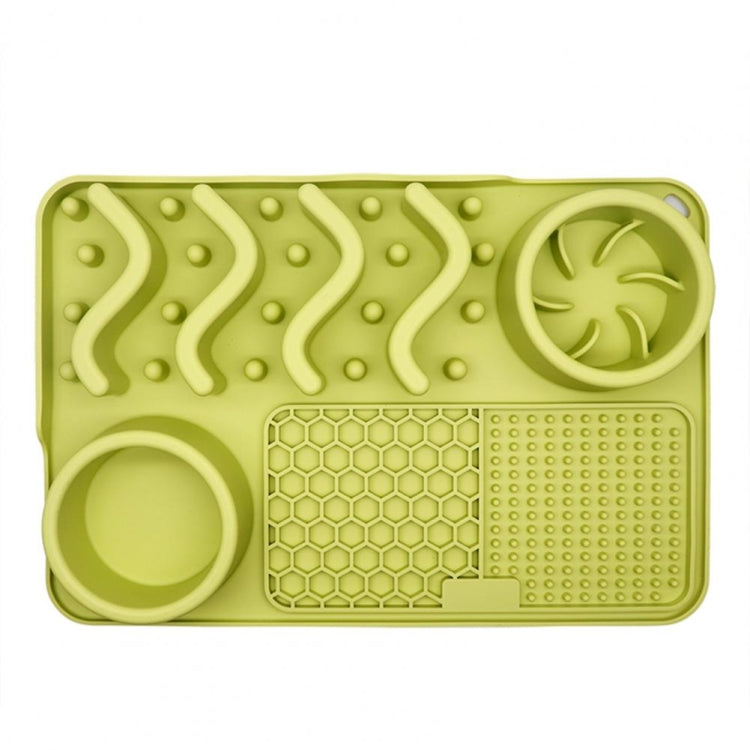 PETS357 Pet Licking Cushion Silicone Smell Food Bowl Cats And Dog Slow Food Plate