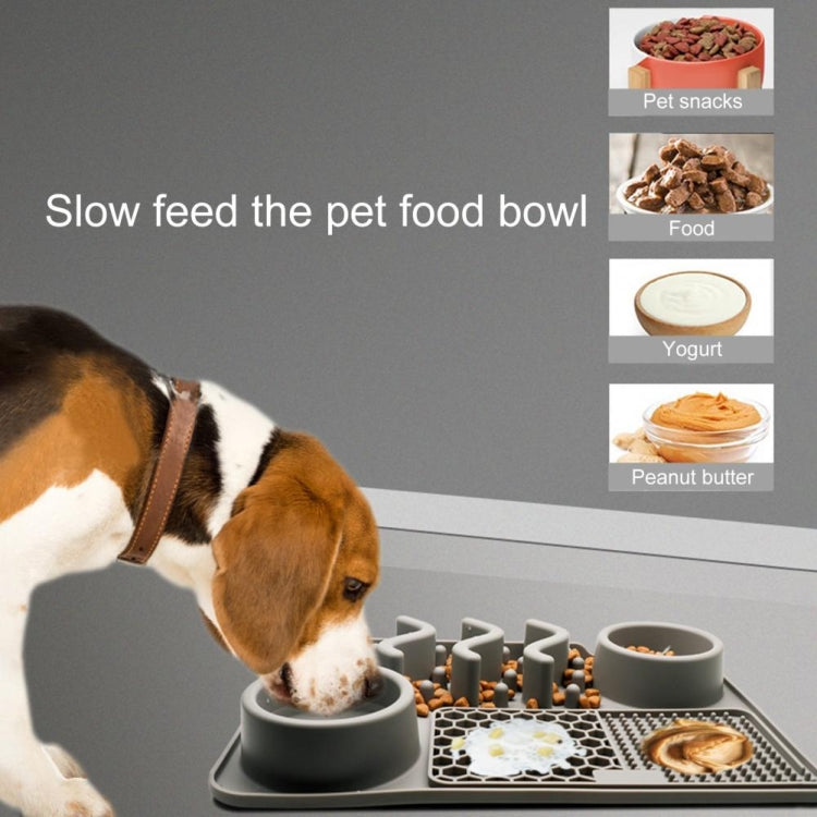 PETS357 Pet Licking Cushion Silicone Smell Food Bowl Cats And Dog Slow Food Plate