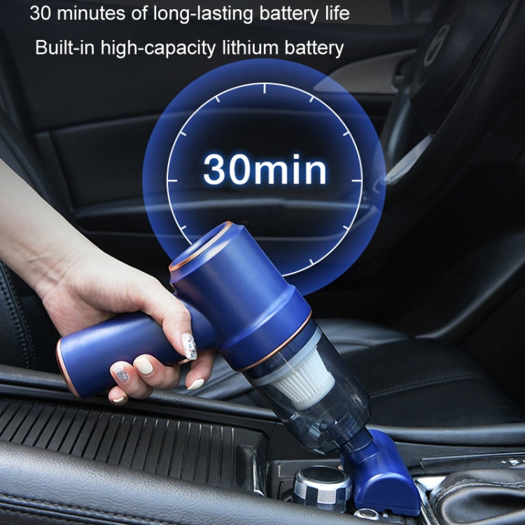 Wireless Car High Power Charging Mini Car Vacuum Cleaner, Specification: Type-C+Charging Base