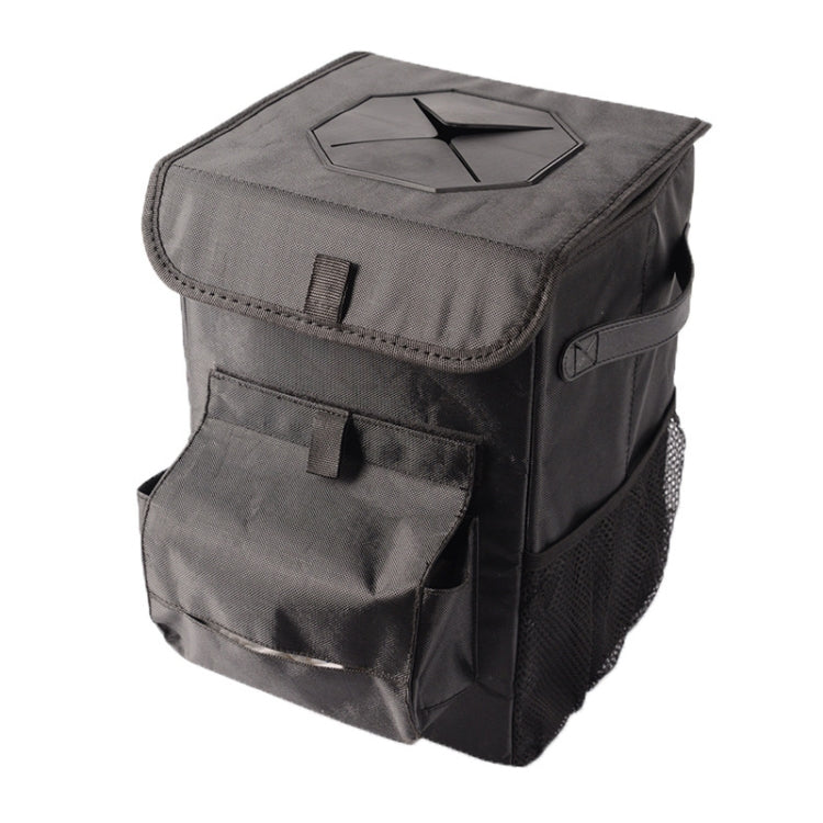 Vehicle Trash Can Multifunctional Foldable Storage Box(22x20x30cm)