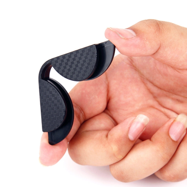 4sets Car Door Corner Protection Anti-collision Carbon Fiber Rubber Strip