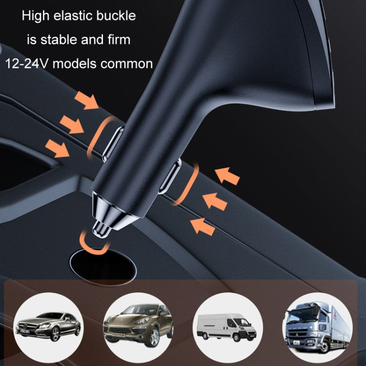 Car Charger Multifunctional Digital Display QC Charging Cigarette Lighter Adapter, Model: AAC Dual USB