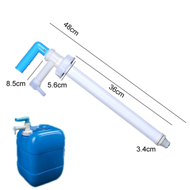 2pcs Manual Oil Extractor Plastic Aspirator Liquefaction Chemical Tube Hard Lid 5.6cm