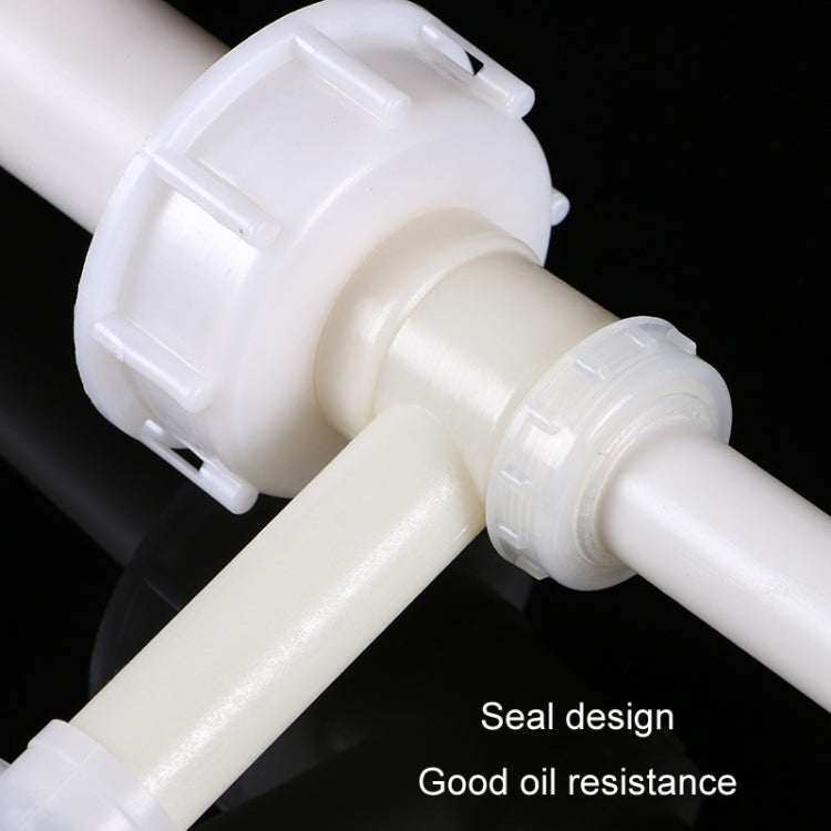 2pcs Manual Oil Extractor Plastic Aspirator Liquefaction Chemical Tube Soft Lid 5.4cm