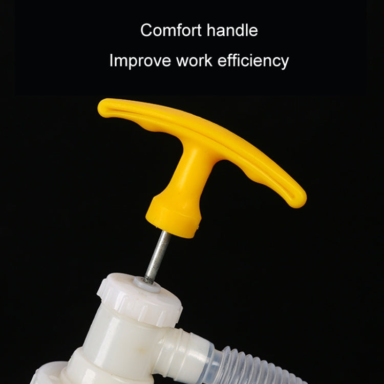 2pcs Manual Oil Extractor Plastic Aspirator Liquefaction Chemical Tube Hose Soft Lid 5.4cm