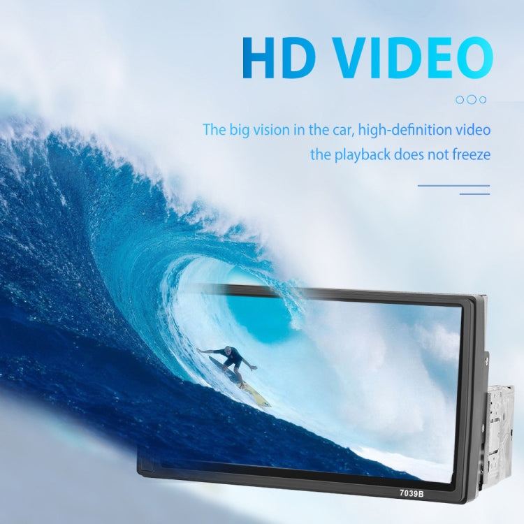 A3061 7 Inches MP5 Bluetooth Player Universal Wired CarPlay Reversing Image Integrated, Style: Standard+12 Lights Camera