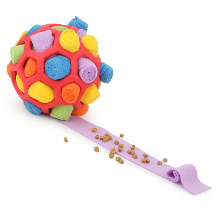 DM202206 Pet Sniffing Ball Dog Hidden Food Rubber Ball Sniffing Educational Toys