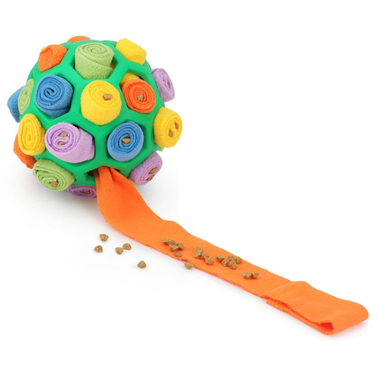 DM202206 Pet Sniffing Ball Dog Hidden Food Rubber Ball Sniffing Educational Toys