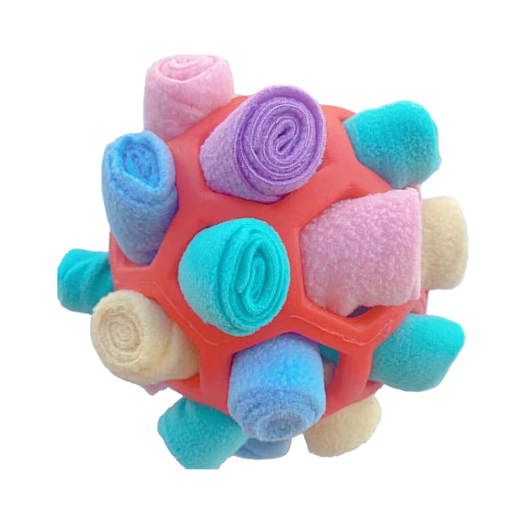 DM202206 Pet Sniffing Ball Dog Hidden Food Rubber Ball Sniffing Educational Toys