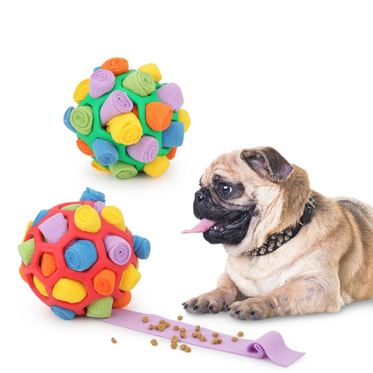DM202206 Pet Sniffing Ball Dog Hidden Food Rubber Ball Sniffing Educational Toys