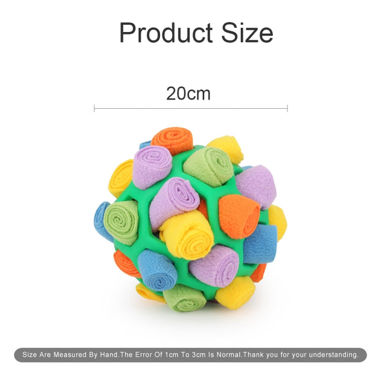 DM202206 Pet Sniffing Ball Dog Hidden Food Rubber Ball Sniffing Educational Toys