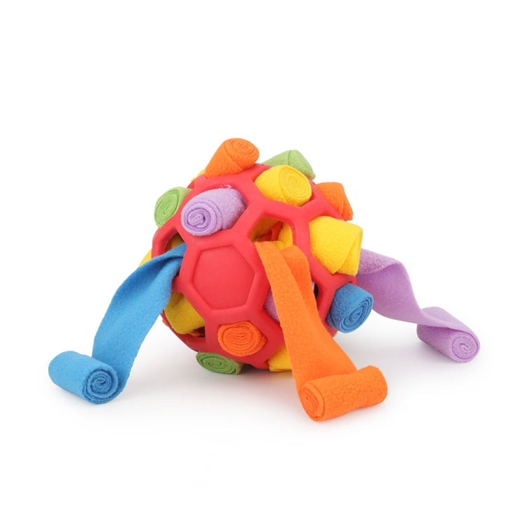 DM202206 Pet Sniffing Ball Dog Hidden Food Rubber Ball Sniffing Educational Toys
