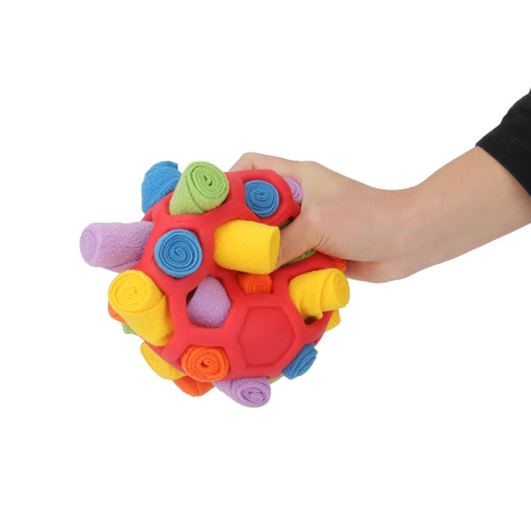 DM202206 Pet Sniffing Ball Dog Hidden Food Rubber Ball Sniffing Educational Toys