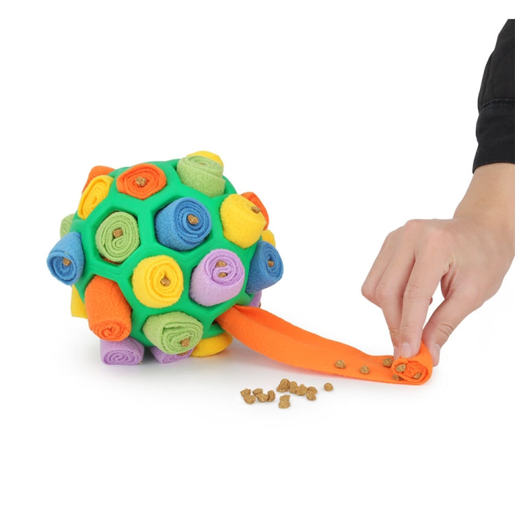 DM202206 Pet Sniffing Ball Dog Hidden Food Rubber Ball Sniffing Educational Toys