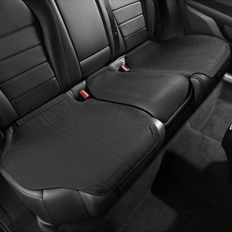 Flip-fur Car Cushion Breathable Ventilation Cushion for Four Seasons, Style: Long Rear Cushion