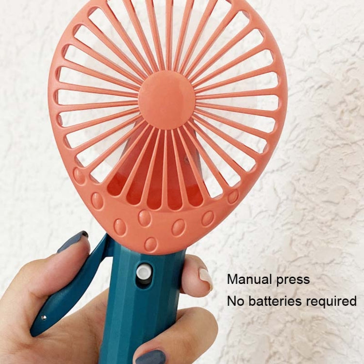 2pcs Spray Model Fruit Shape Manual Hand Pressure Small Fan(Color Random Delivery)