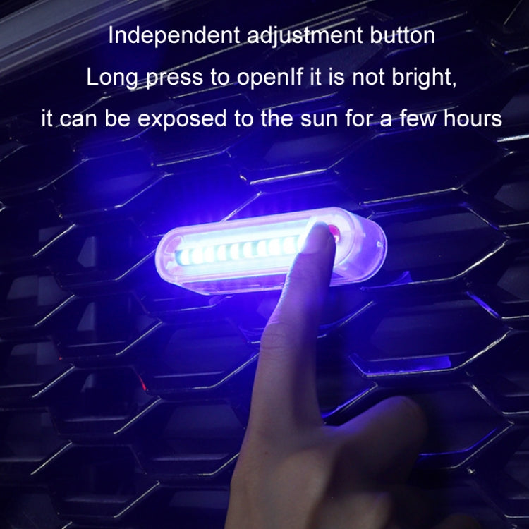 Motorcycle Electric Car Anti-Rear Collision Solar Strobe Warning Light, Specification: Red Light