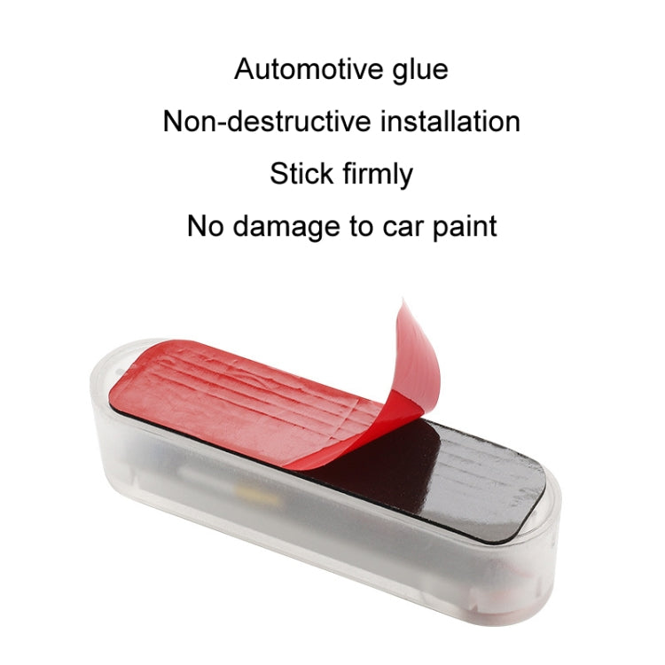 Motorcycle Electric Car Anti-Rear Collision Solar Strobe Warning Light, Specification: Colorful Light