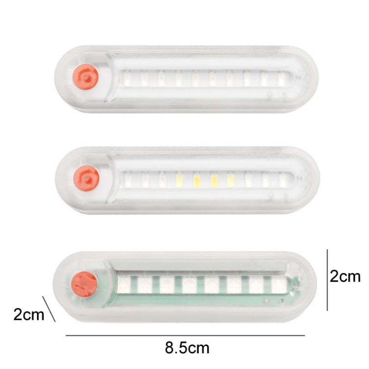 Motorcycle Electric Car Anti-Rear Collision Solar Strobe Warning Light, Specification: Bright Colorful Light