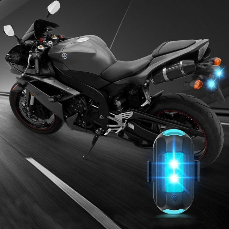 Vibration Remote Control Induction Motorcycle Wireless Strong Magnetic Warning Flash Light, Specification: 4 Light +1 RC