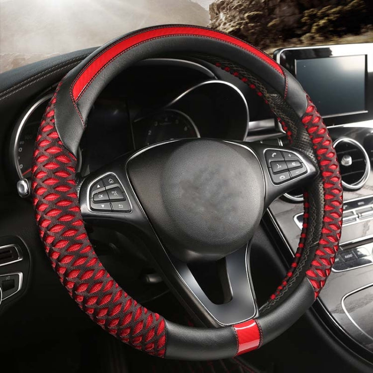 Honeycomb Fabric Round Steering Wheel Cover, Size: 36cm