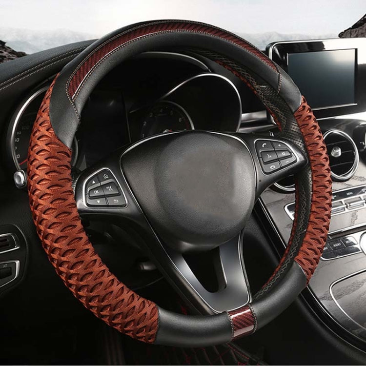 Honeycomb Fabric Round Steering Wheel Cover, Size: 36cm