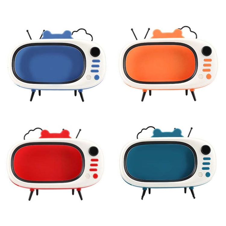 MHT738 No Light Retro TV Shape Phone Stand Desktop Lazy Stand, Color Random Delivery