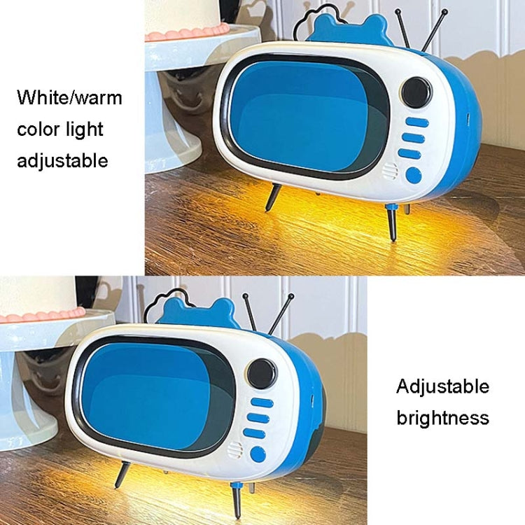 MHT739 With Light Retro TV Shape Phone Stand Desktop Lazy Stand, Color Random Delivery