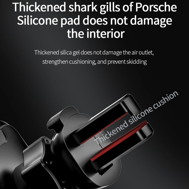 V6 Car Magnetic Suction Phone Bracket 15W Dual Mode Wireless Fast Charging Automatic Induction Car Navigation Bracket