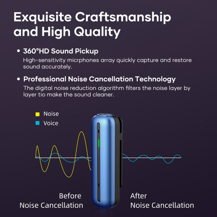 T1 Intelligent Transcriber Translator With Simultaneous Interpreting Support 134 Languages(Blue)