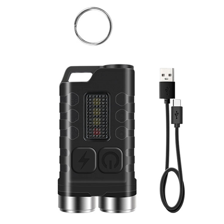 V3 Keychain Light USB Rechargeable Strong Light Mini Flashlight