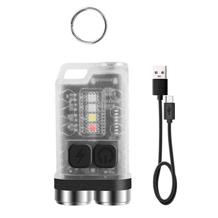 V3 Keychain Light USB Rechargeable Strong Light Mini Flashlight