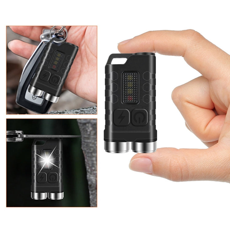 V3 Keychain Light USB Rechargeable Strong Light Mini Flashlight