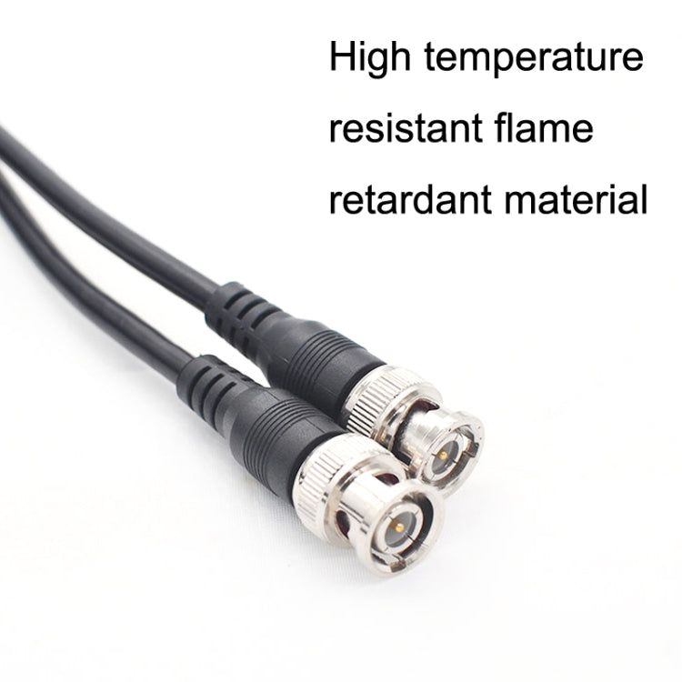 BNC Male To Male Straight Head Cable Coaxial Cable Video Jumper, Length: 1m