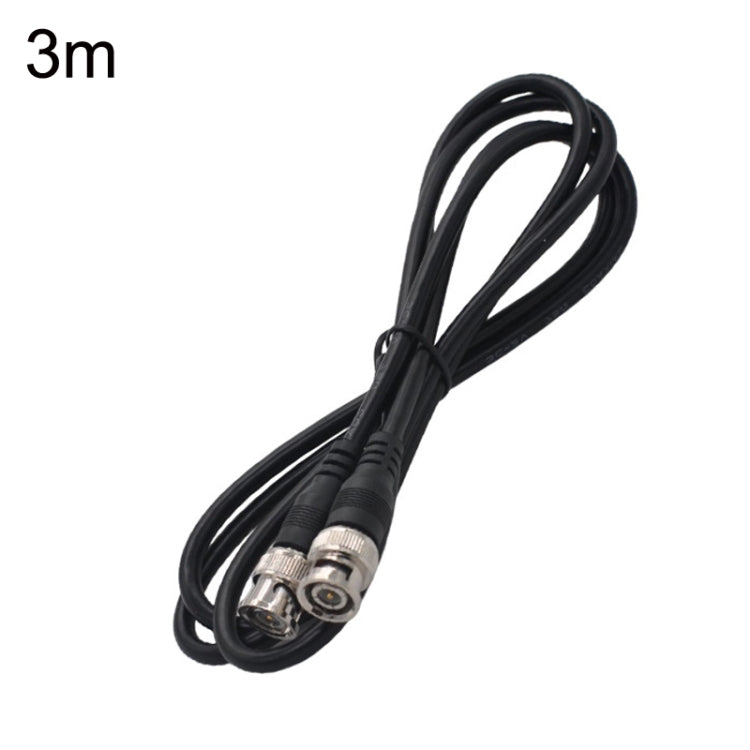 BNC Male To Male Straight Head Cable Coaxial Cable Video Jumper, Length: 3m