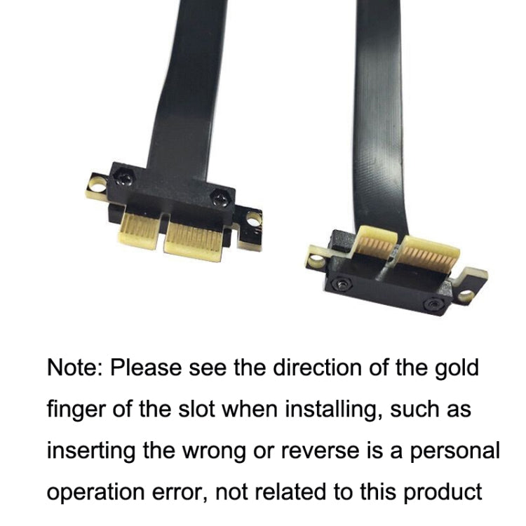 PCI-E 3.0 1X 90 Degrees Graphics Card / Wireless Network Card Extension Cable, Cable Length: 20cm