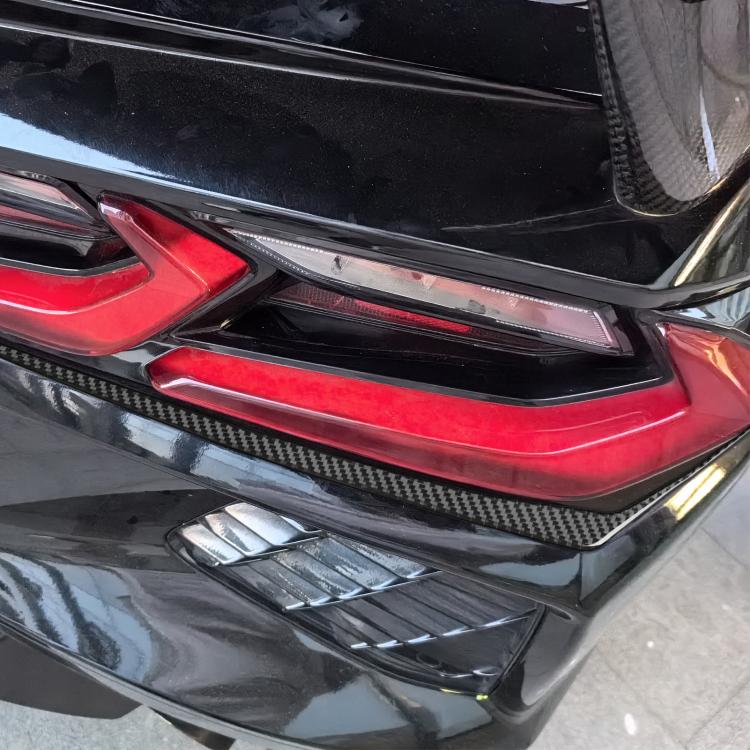 For Chevrolet Corvette C8 2pcs /Set Taillight Lower Trim Sticker - Black