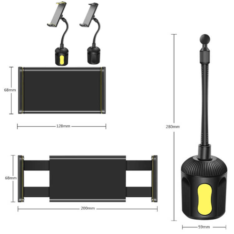 Car Water Cup Holder Navigation Mobile Phone Holder