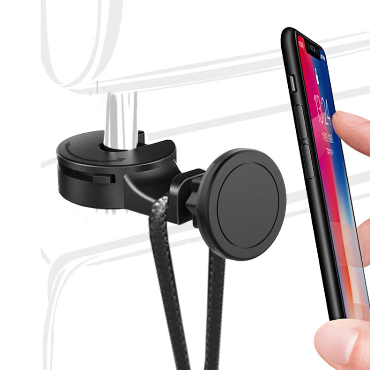 Car Rear Pillow Hook Magnetic Mobile Phone Holder