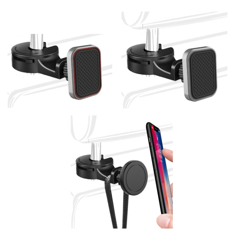 Car Rear Pillow Hook Magnetic Mobile Phone Holder
