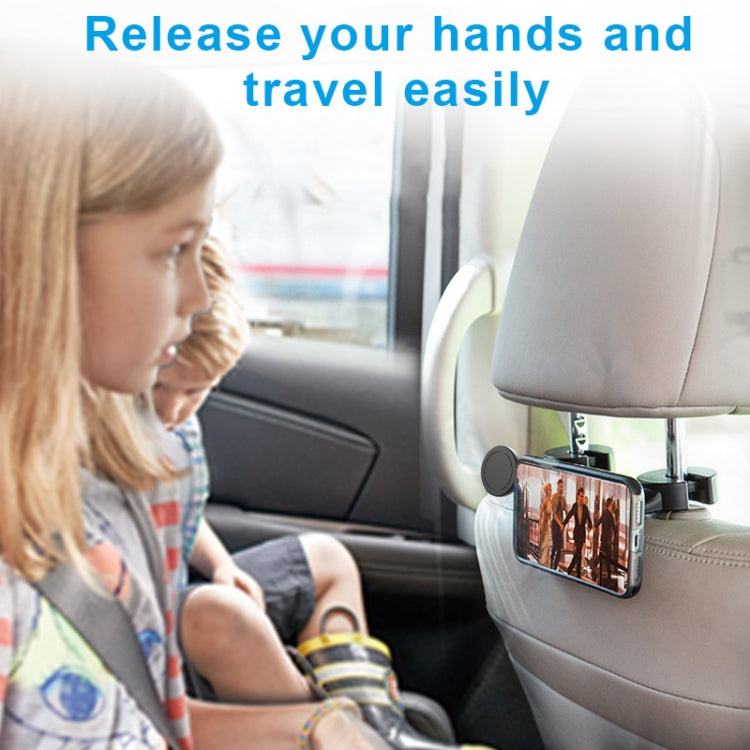Car Rear Pillow Hook Magnetic Mobile Phone Holder