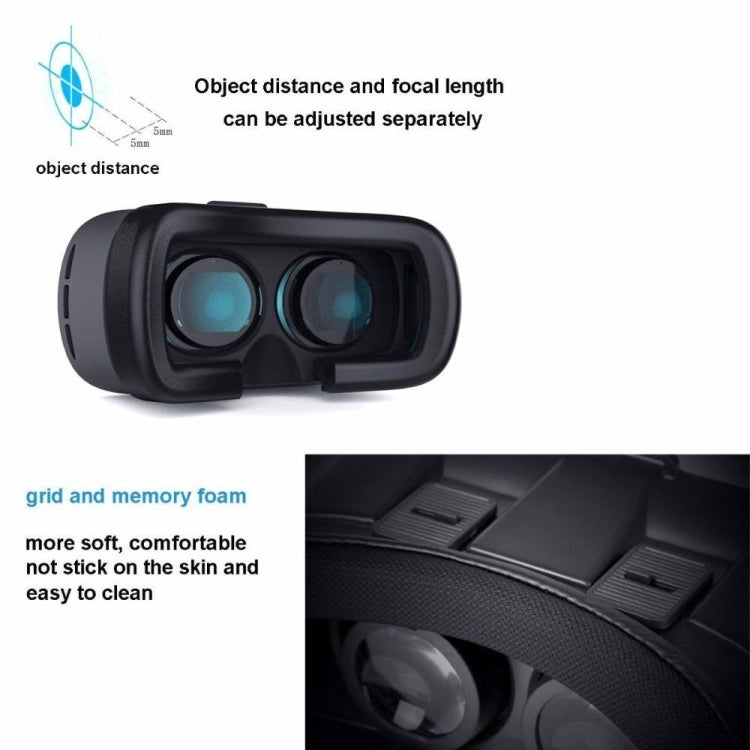 Head-mounted VR Box Glasses Virtual Reality 3D Glasses Support 3.5-6 Inch Phone