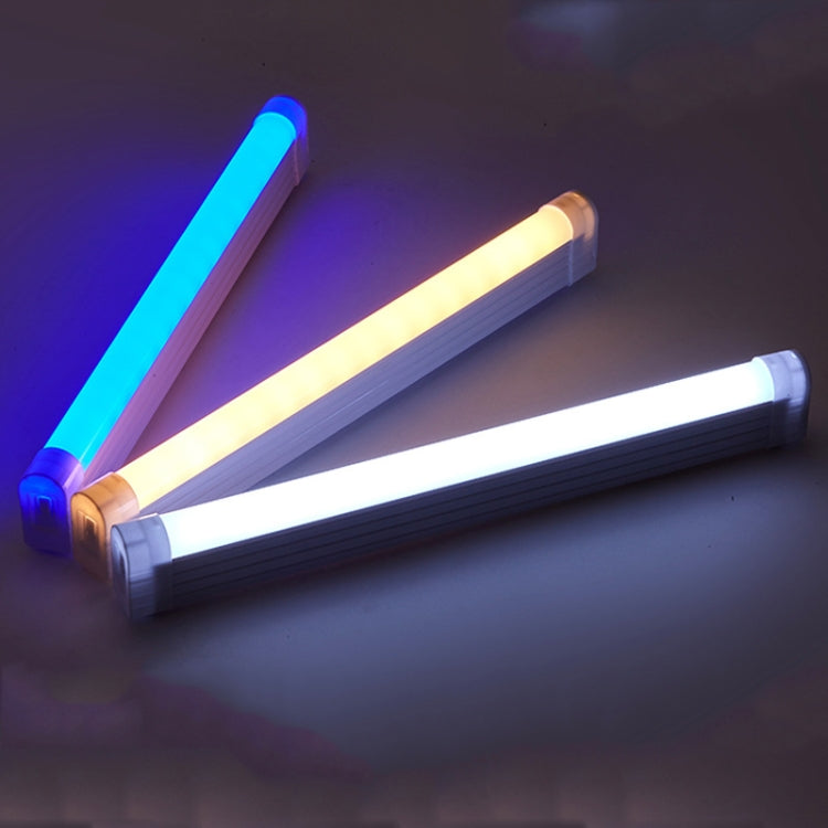 32cm Handheld Light Stick Three-color Changing Light USB Rechargeable Emergency Light Tube Fill Light 1500 mAh, Color: Blue Pink Purple  Light