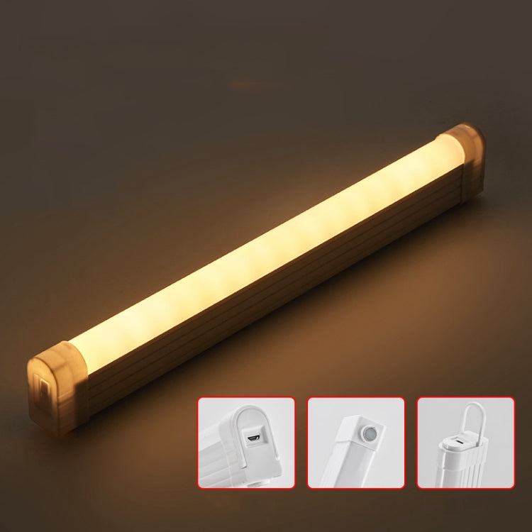 32cm Handheld Light Stick Three-color Changing Light USB Rechargeable Emergency Light Tube Fill Light 1500 mAh, Color: Blue Pink Purple  Light