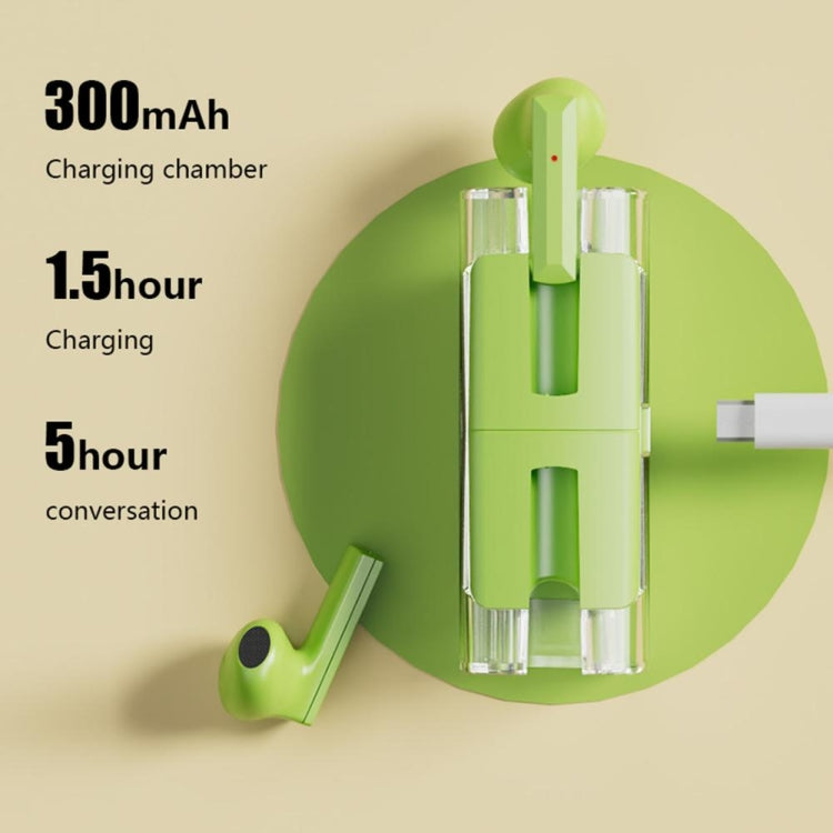 LB83 With Transparent Charging Bin Business Stereo Noise Reduction Bluetooth Earphone