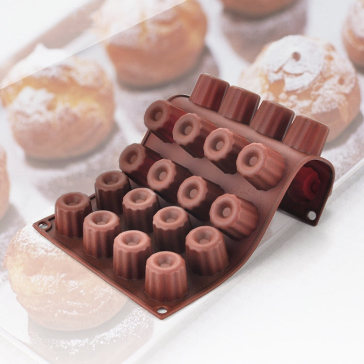 Silicone Baking Tools Cookie Chocolate Waffle Cake Mold,Style: 12-grid Chocolate Mold